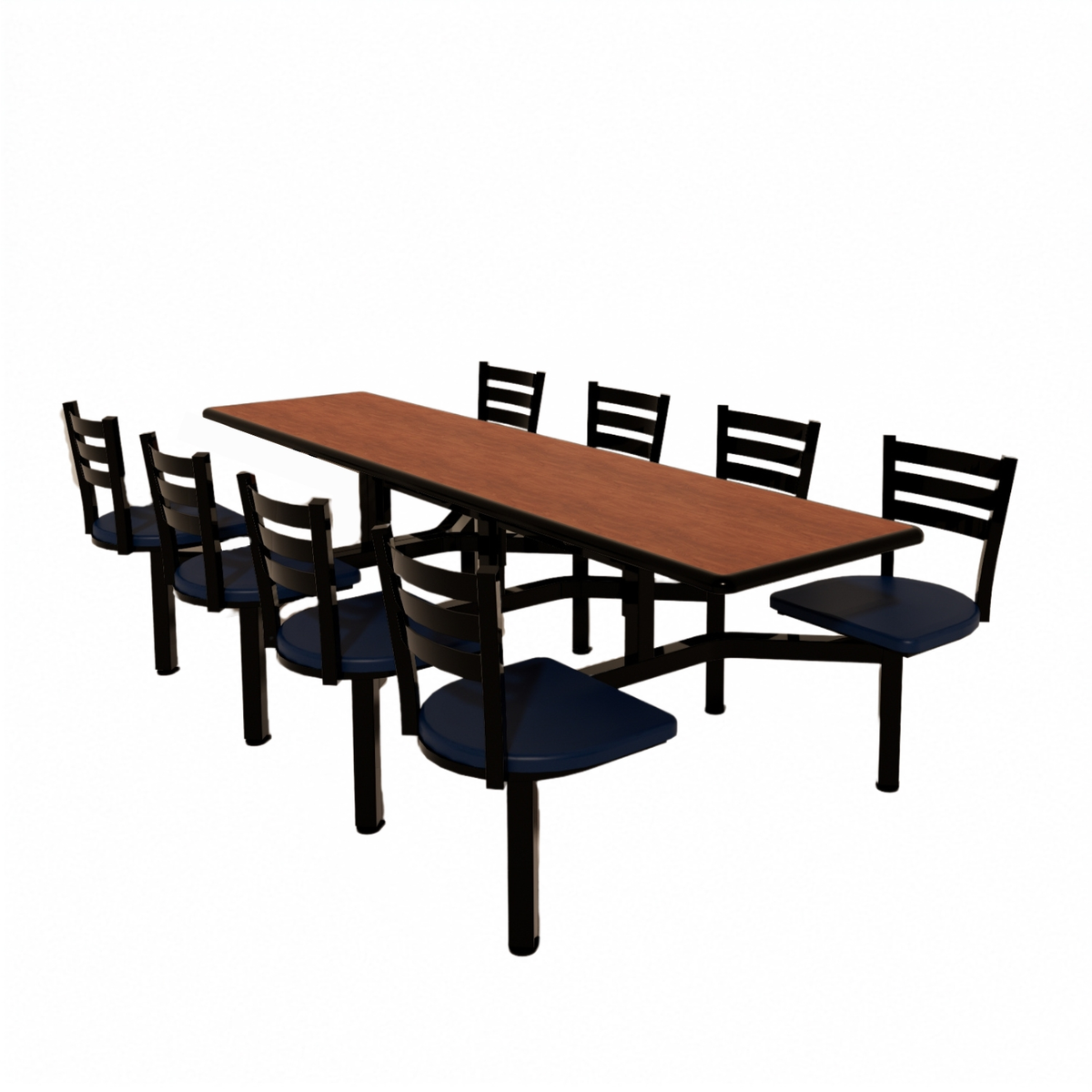 Plymold CEIS008DEQU 96" Indoor Cluster Seating Unit