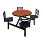 Plymold JURD004DEEN 60" Indoor Cluster Seating Unit